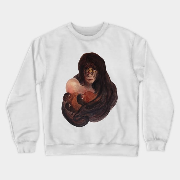 Lady Death Buffalo Woman Crewneck Sweatshirt by Ciarabarsotti